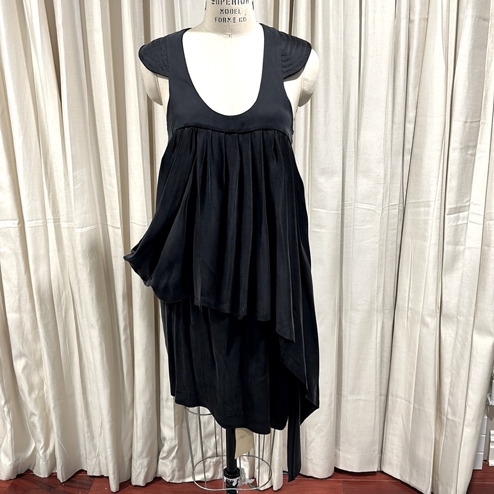 Vintage Karl Lagerfeld dress wet silk